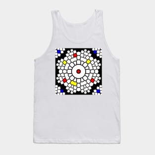 Geometric Pattern Bold And Lines Tank Top